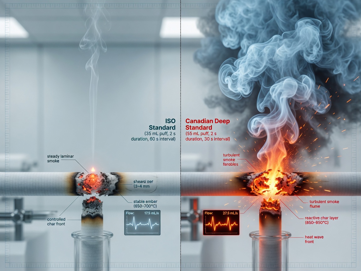 Comparison of combustion dynamics differences between ISO and Canadian Deep puffing protocols